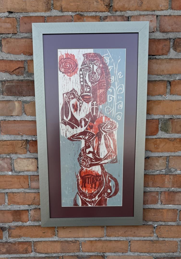 Jay Rummel Missoula Montana Woodblock Print (1 of 3)