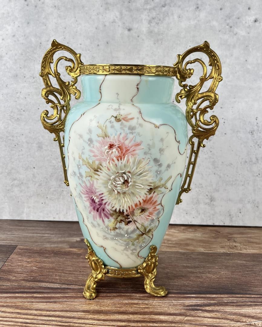 C F Monroe Bronze Mounted Wavecrest Vase (1 of 7)