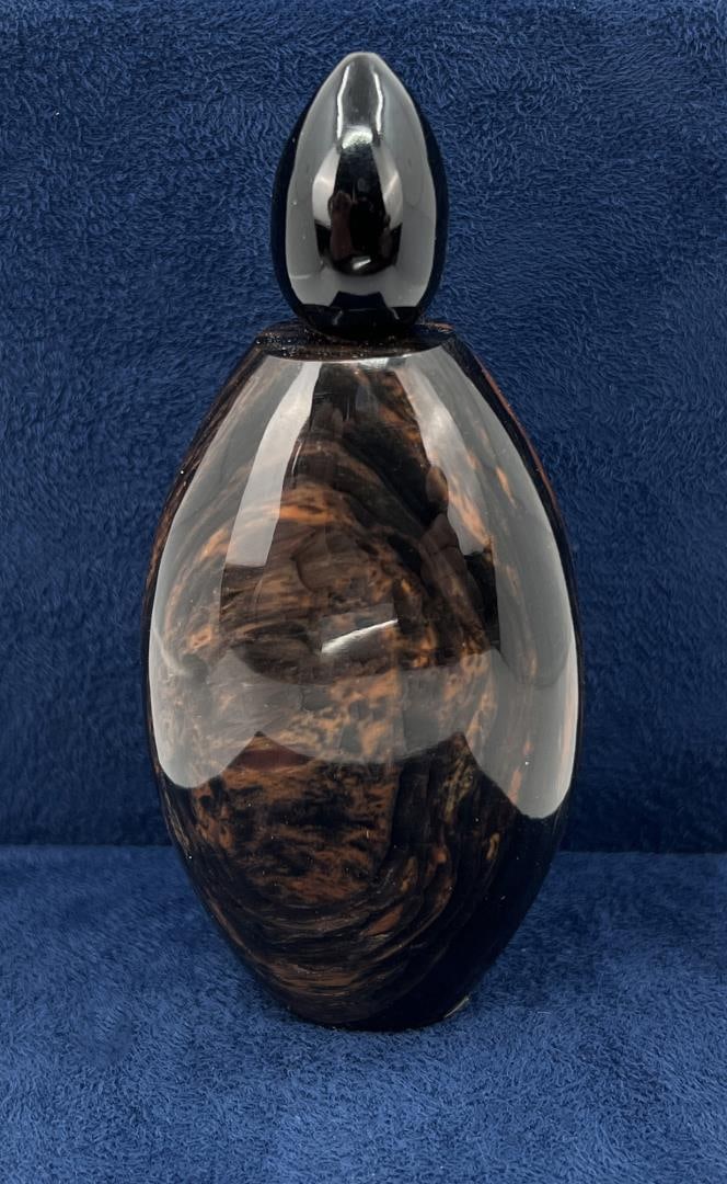 Chinese Carved Stone Snuff Bottle: 3 1/2" tall.