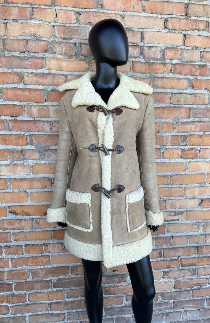 Shearling Suede Leather Marlboro Man Jacket (1 of 3)