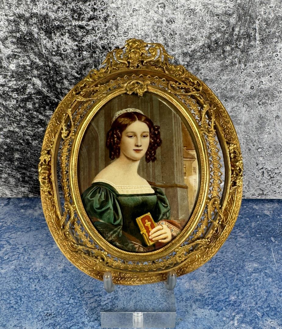 Miniature on Ivory Painting Joseph Karl Stieler (1 of 3)