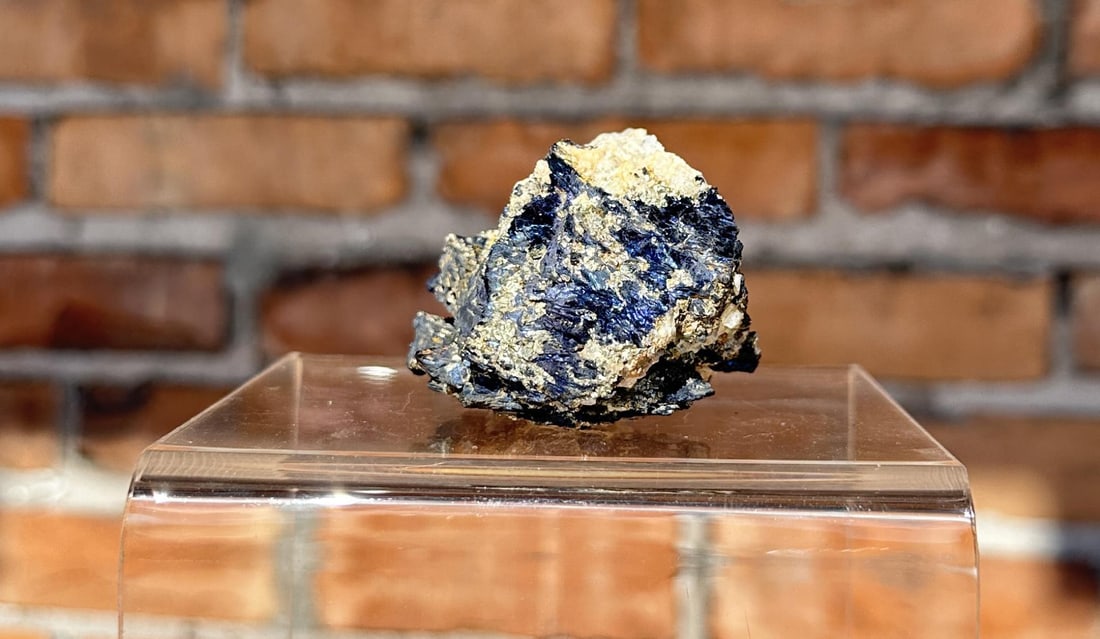 Covellite Butte Montana Specimen: 2 1/4" by 2" by 1 5/8". 172 grams. Provenance: From the Estate of Kitty's Copper Shop Butte Montana.