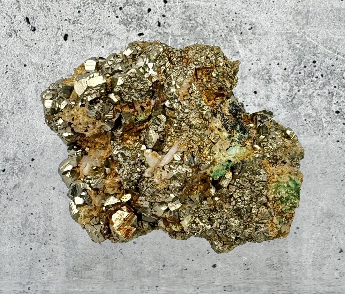 Iron Pyrite on Calcite Butte Montana Specimen (1 of 3)