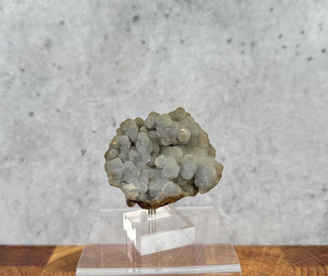 Blue Calcite Montana Specimen: Beaverhead County. 3" by 2 1/2" by 1 5/8". 206 grams. Provenance: From the Estate of Kitty's Copper Shop Butte Montana.