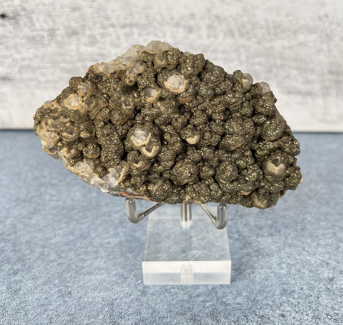 Iron Pyrite Capped Quartz Crystal Specimen (1 of 4)