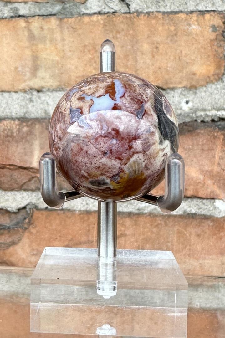 Arizona Rainbow Petrified Wood Sphere (1 of 3)