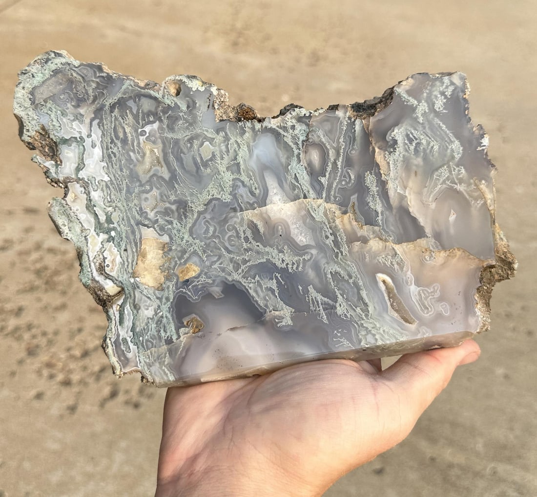 Polished Lace Agate Slab (1 of 4)