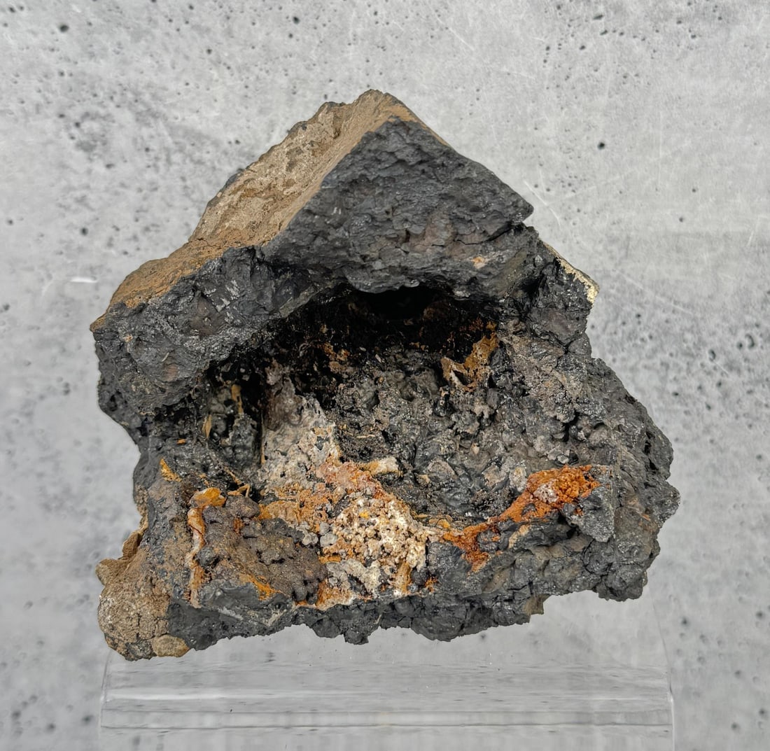 Black Manganese Butte Montana Specimen: 4 1/2" by 4" by 3 3/4". 1051 grams. Provenance: From the Estate of Kitty's Copper Shop Butte Montana.