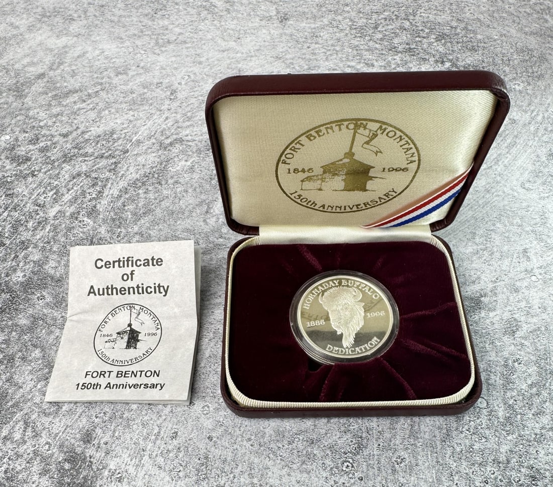Fort Benton Montana 150th Anniversary Silver Round (1 of 7)