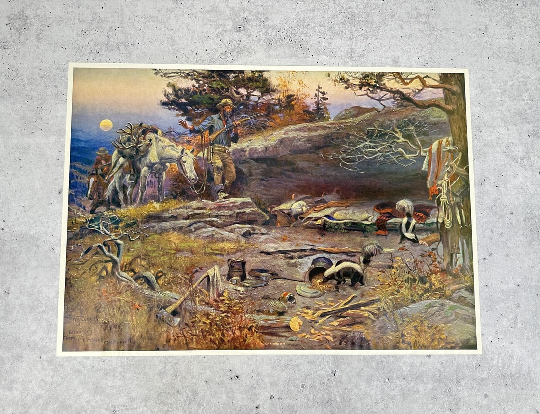 Charles CM Russell Print Two of a Kind Win (1 of 5)