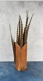 Little Cherokee Native American Indian Bark Vase