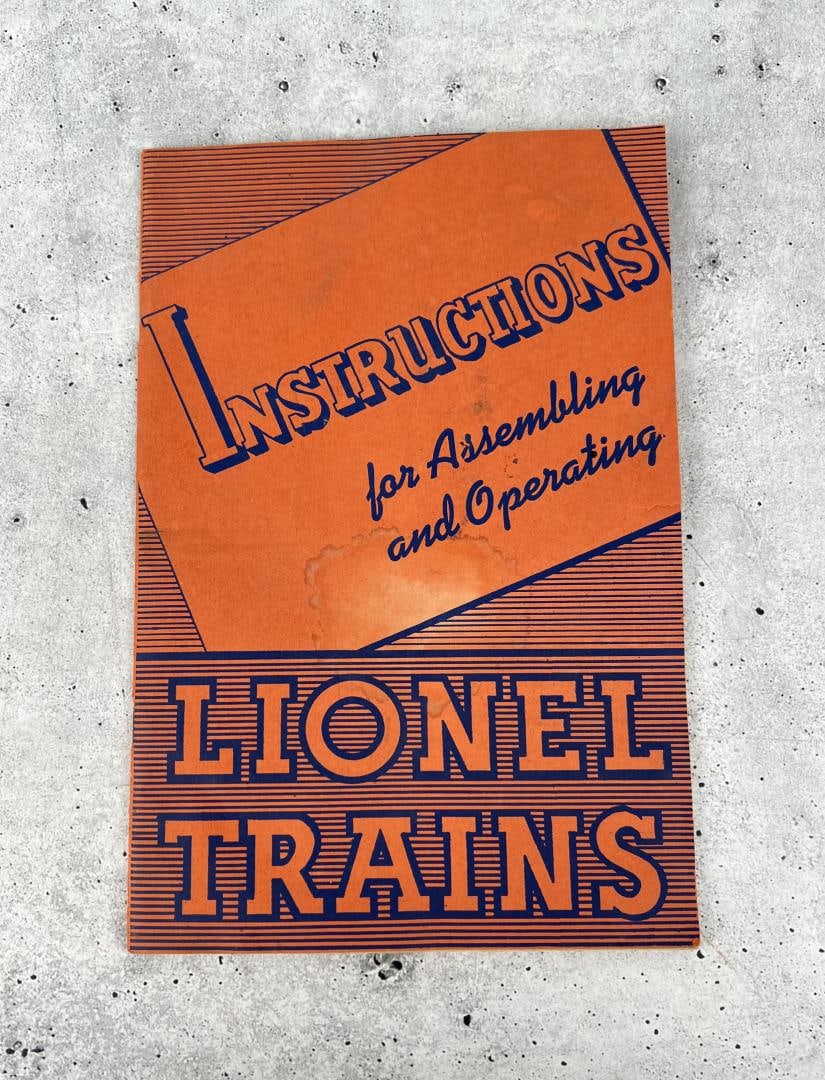 Lionel Trains Instructions (1 of 6)