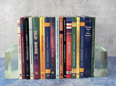 Lot of Antique Reference Books Advertising