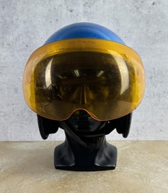 Vintage Metal Flake Motorcycle Helmet