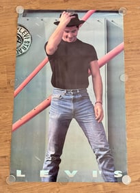 Levis Big E Levi Strauss Store Display Poster