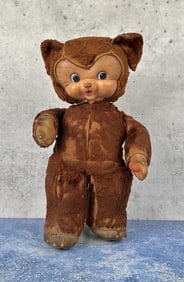 Vintage Gund Boopsy Growler Rubber Face Teddy Bear