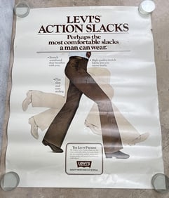 Levis Slacks Levi Strauss Store Display Poster