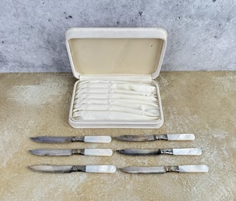 Landers Frary & Clark Pearl Handled Knives