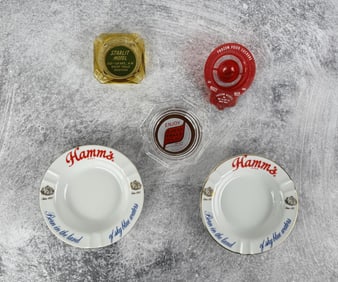 Collection of Montana Souvenir Ashtrays