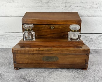 Edwardian Mahogany Desk Top Stationary Box