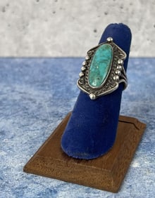 Navajo Sterling Silver Turquoise Ring