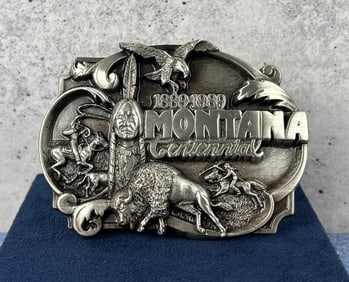Montana Centennial Belt Buckle