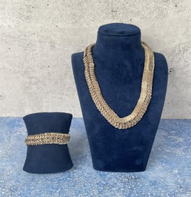 Bohemian Wrapped Wire Necklace