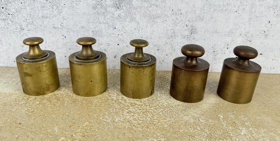 Collection of Antique Bronze Scale Weights