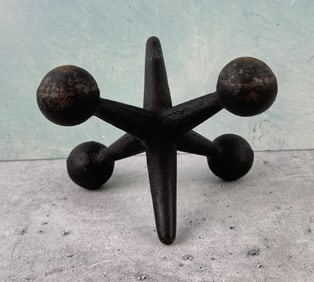 Mid Century Cast Iron Jack Bookend