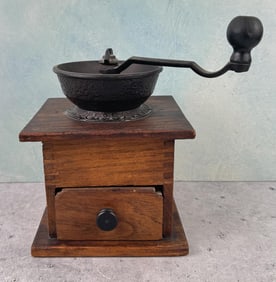 New Brighton Cast Iron Wood Coffee Grinder