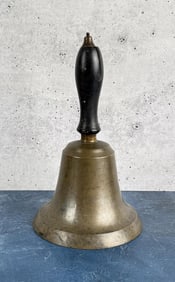Antique Montana Bronze School Hand Bell