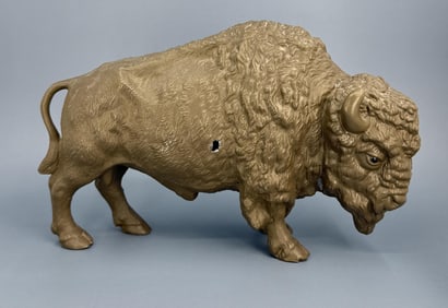 Cold Painted Austrian Spelter Buffalo