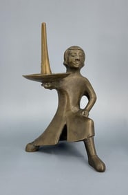 Polich Tallix Foundry Bronze Candlestick