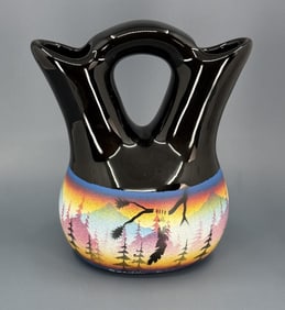 Benally Navajo Pottery Wedding Vase