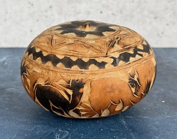Carved Gourd Box