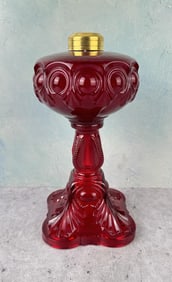 Ruby Red Kerosene Lamp Base