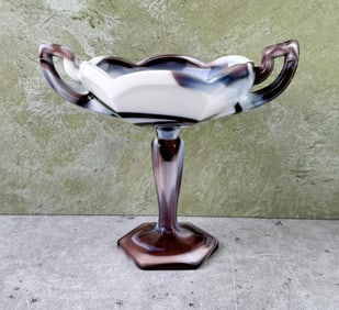 Westmoreland Slag Glass Compote
