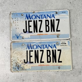 Montana Vanity License Plate Set