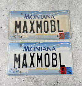 Montana Vanity License Plate Set