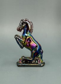 Carnival Glass Horse Paperweight