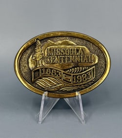 Missoula Centennial 1883-1983 Belt Buckle