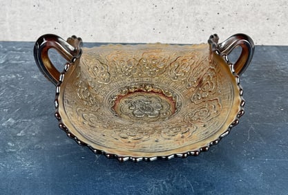 Fenton Persian Medallion Carnival Glass Bowl