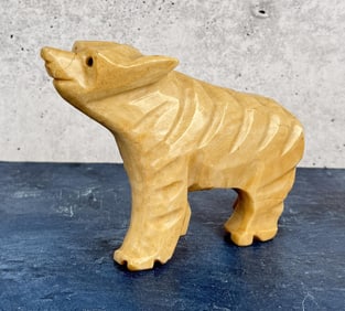 Carved Mexican Onyx Bear