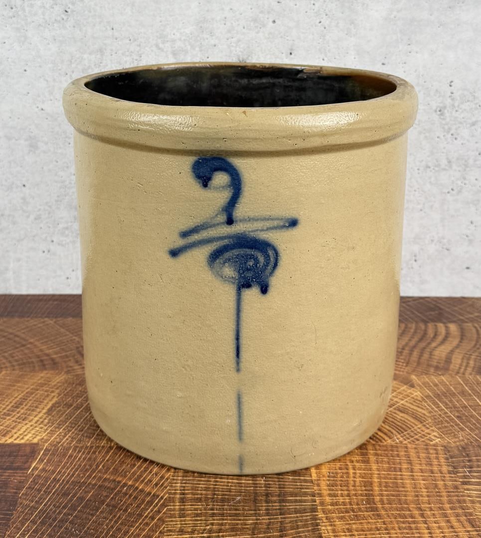 Red Wing Bottom Marked Salt Glaze Crock (1 of 6)