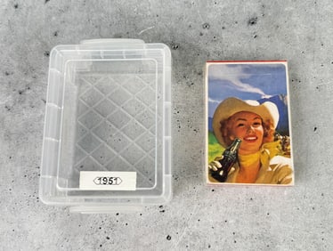 1951 Coca Cola Playing Cards Cowgirl Sealed