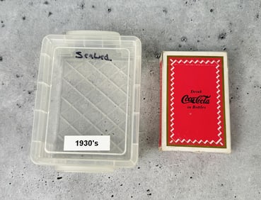 1930s Coca Cola Bridge Size Playing Cards