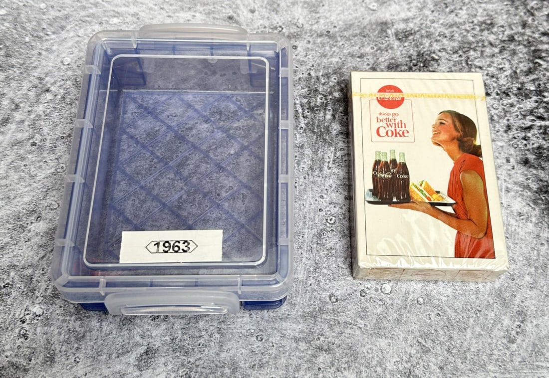 1963 Coca Cola Playing Cards: Sealed.
