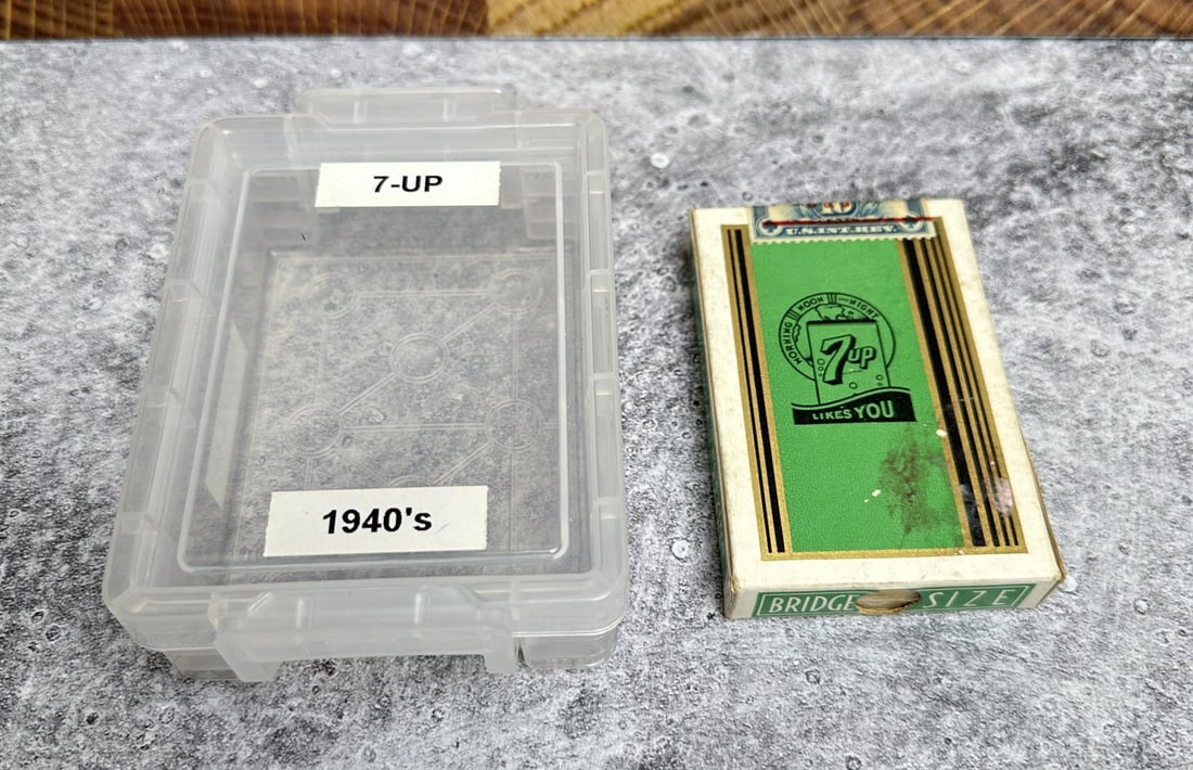 1940s 7up Playing Cards Sealed: Sealed.