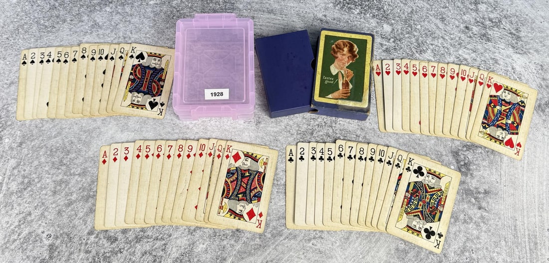 1928 Coca Cola Playing Cards Bobbed Hair Girl (1 of 5)