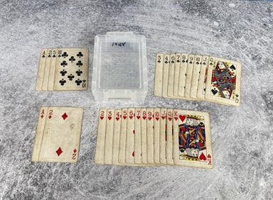 1928 Coca Cola Playing Cards Bobbed Hair Girl